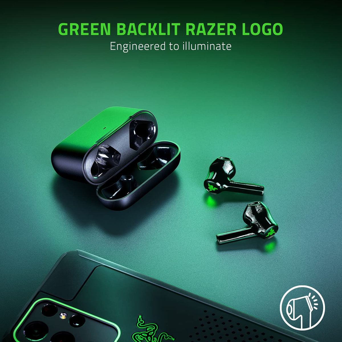 RAZER Hammerhead True Wireless X - Wireless Earbuds Black