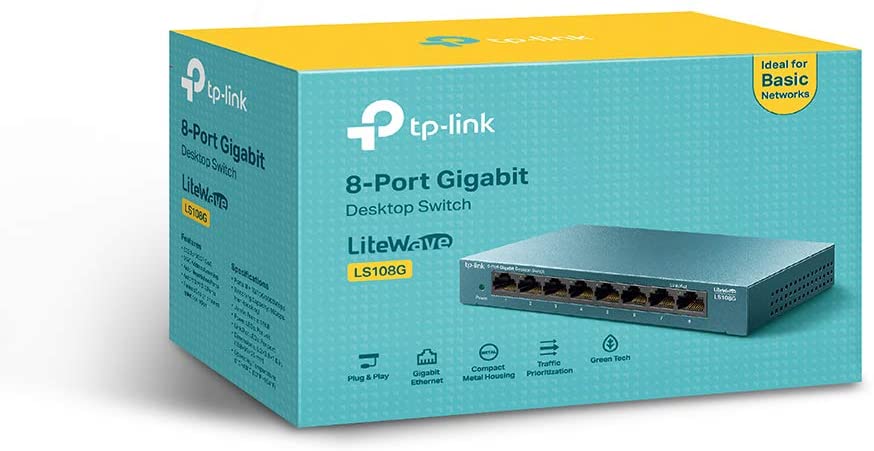 TP-Link LS108G Unmanaged Gigabit Ethernet 10/100/1000 Blue