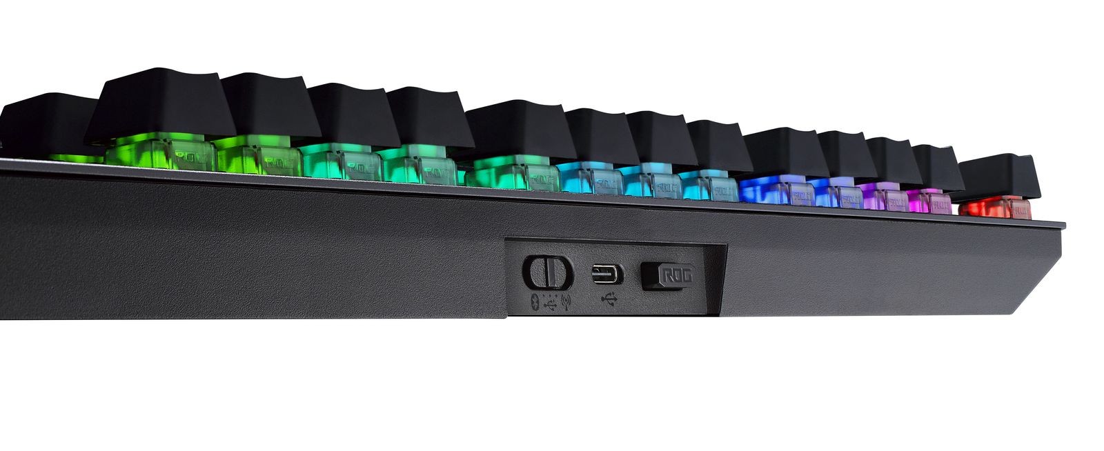 ASUS ROG Strix Scope RX TKL Wireless Deluxe Gaming Tastatur TKL 80% Kabellos 2,4 GHz + Bluetooth 5.2 + RF USB RGB AZERTY FRA Layout Schwarz Akku