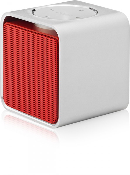 rapoo A300 Mono 3W NFC Mobile Bluetooth Mini Lautsprecher silber/rot