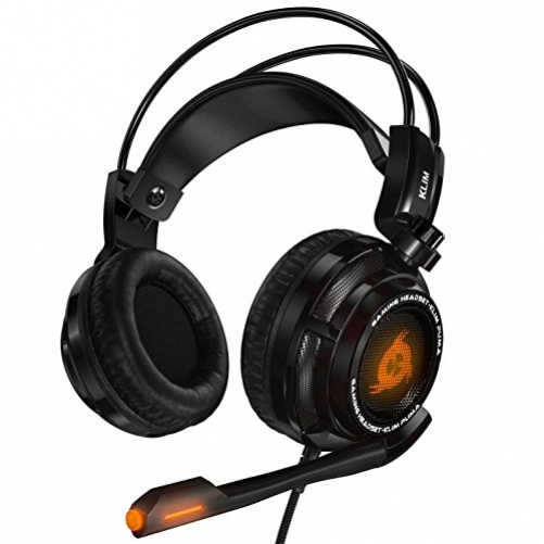 Klim Puma 7.1 Surround Sound USB Gaming Headset mit Vibration für PC PS4 PS5