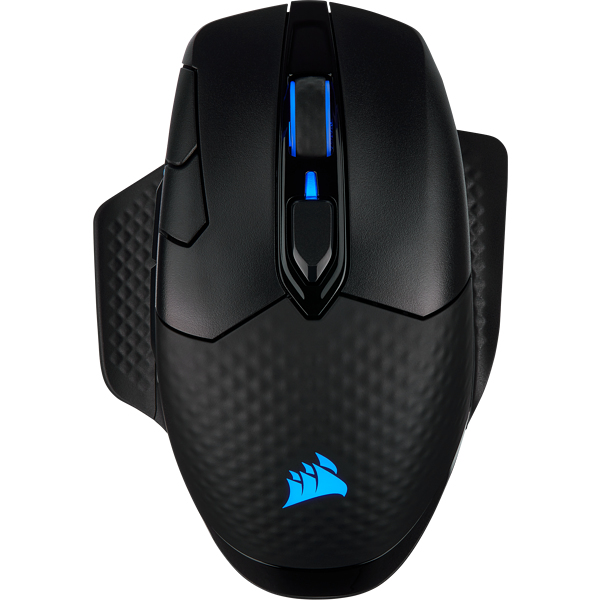 Corsair DARK CORE RGB SE Maus Gaming rechts RF Wireless + Bluetooth + USB Type-A Optisch 18000 DPI Corsair DARK CORE RGB SE Maus Gaming rechts RF Wireless + Bluetooth + USB Type-A Optisch 18000 DPI