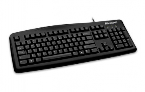 Microsoft kabelgebundene Tastatur 200 USB Tastatur schwarz UK-Layout