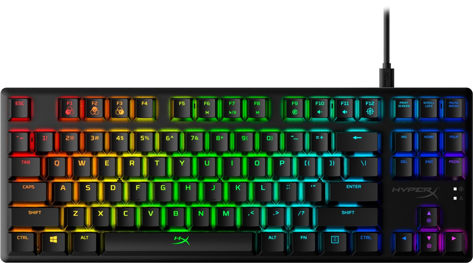 HyperX Alloy Origins Core u2013 Mechanische Gaming-Tastatur u2013 HX Blue - (USA Layout - QWERTY)