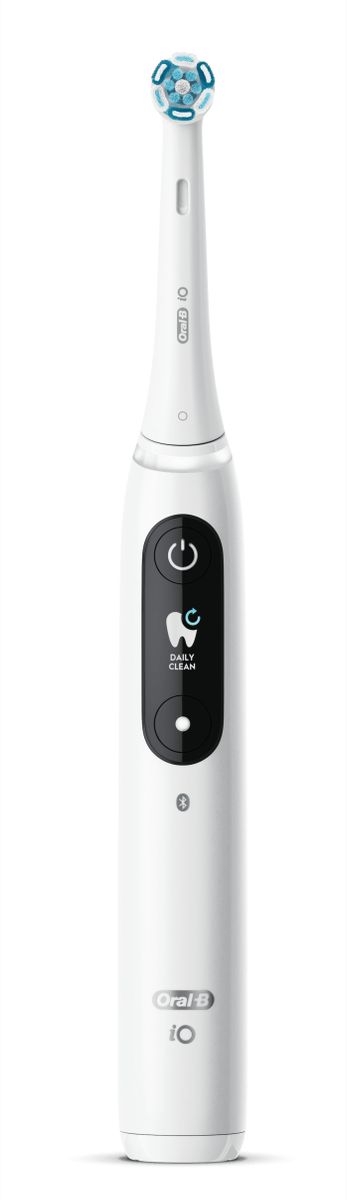 Oral-B iO Series 8 Elektrische Zahnbürste/Electric Toothbrush, 6 Putzmodi für Zahnpflege, Magnet-Technologie, Farbdisplay & Reiseetui, white alabaster Old Oral-B iO8