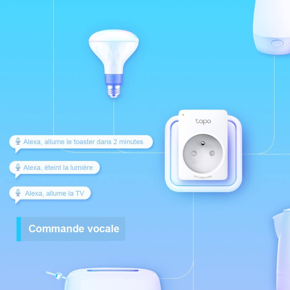 TP-Link Tapo P100 (4-pack) Smart Plug 2300 W Weiß