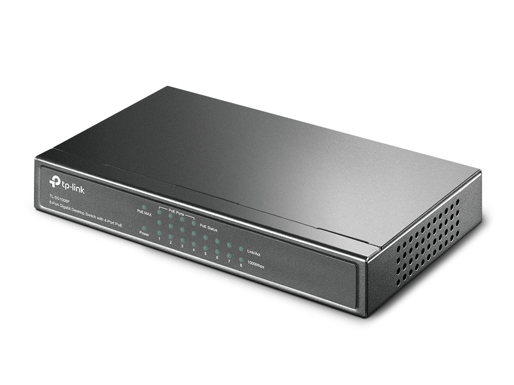 TP-Link 8-Port Gigabit Desktop Switch mit 4-Port PoE+