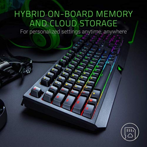 Razer BlackWidow Gaming Keyboard Green Switches Chroma RGB US-Layout ISO