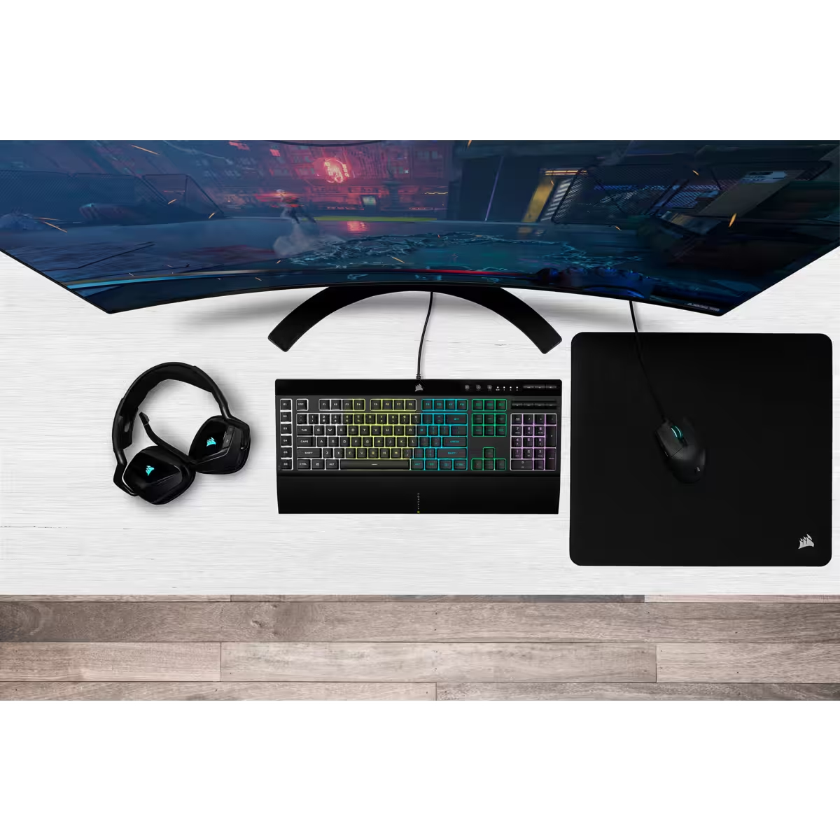 Corsair K55 RGB PRO Tastatur Gaming USB Schwarz - (ITA Layout - QWERTY)
