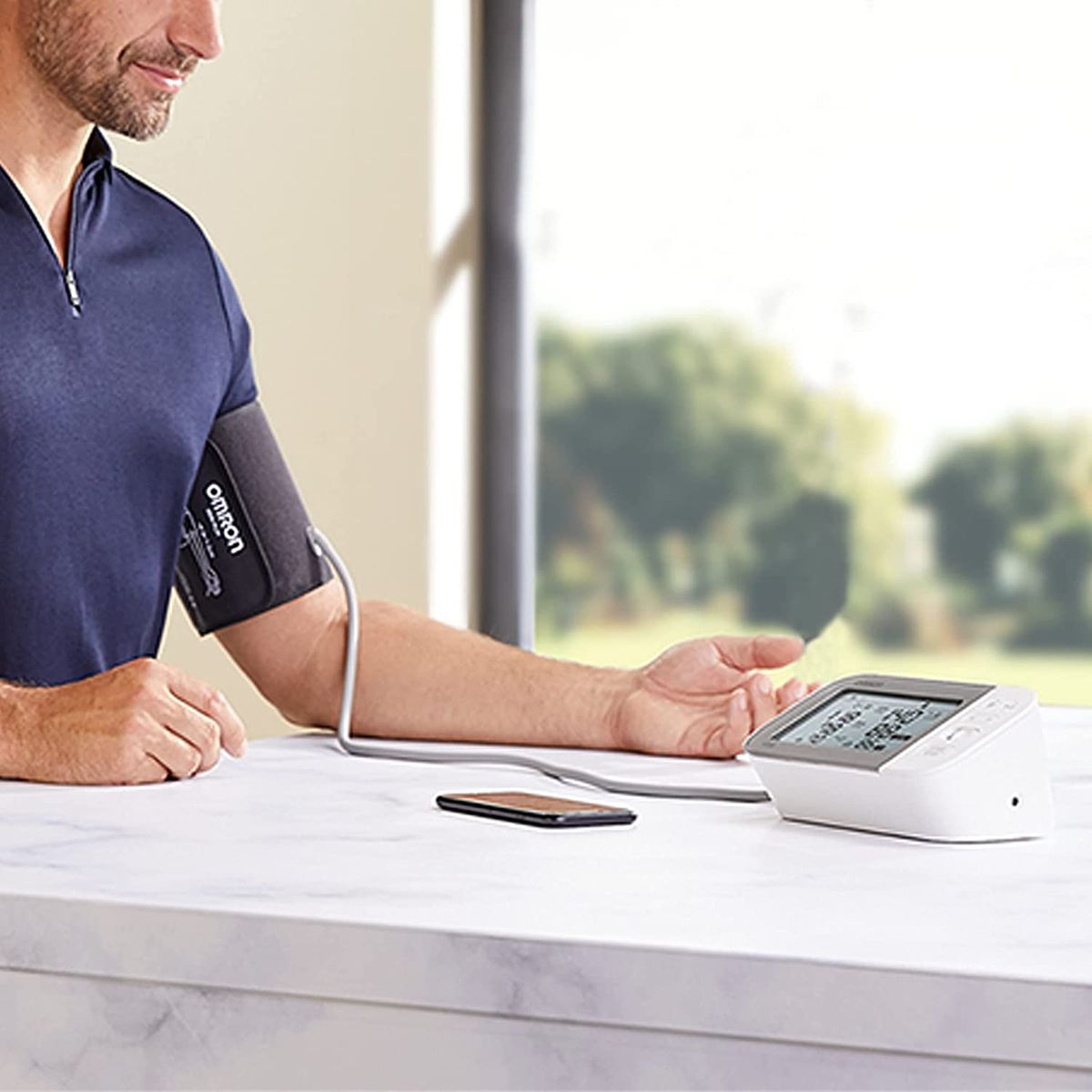 Omron X7 Smart Blood Pressure Monitor - Smart Blood Pressure Monitor with AFib Detection and Bluetooth - Smartphone Compatible