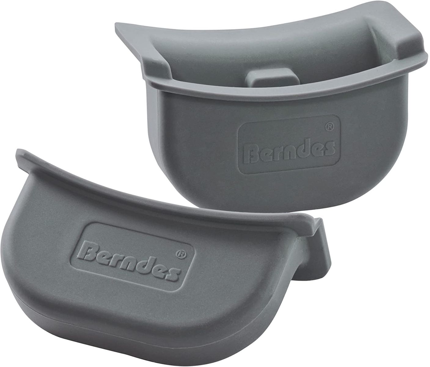 Berndes thermal silicone handles, 2 pieces, heat protection, gray, 002009, 20 x 10.5 x 5 cm