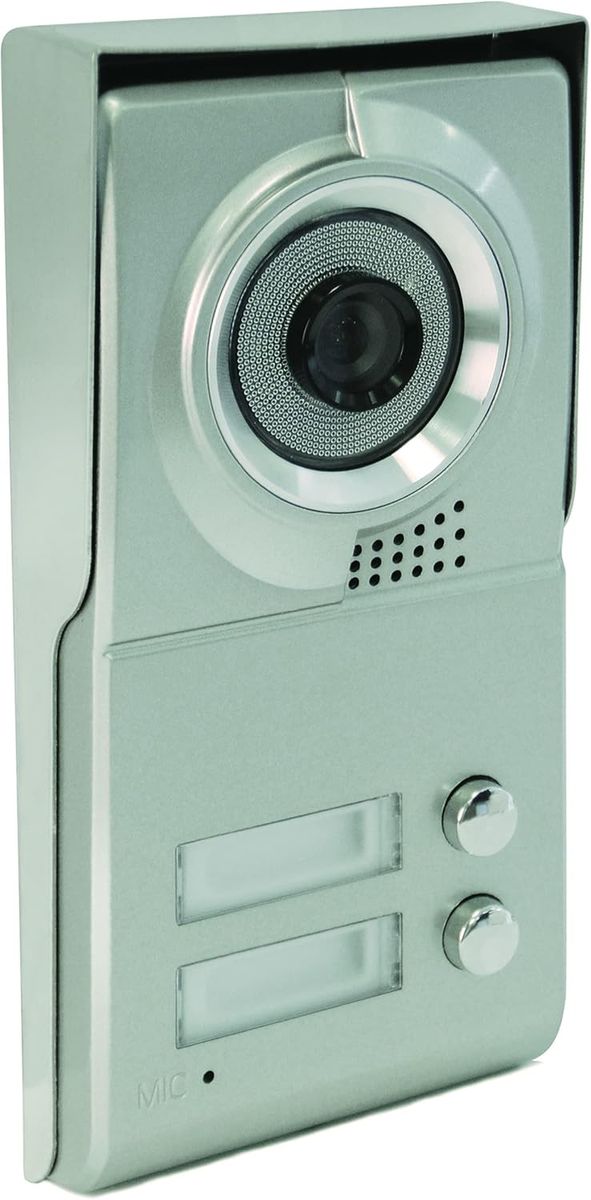 SCS Sentinel PMP0013 Straßenplatte Türsprechanlage, 2 Tasten, Aluminium-Frontplatte, 110° Kamera, Nachtsicht, 4-Draht, für 2 Wohnungen SCS Sentinel PMP0013 Straßenplatte Türsprechanlage, 2 Tasten, Aluminium-Frontplatte, 110° Kamera, Nachtsicht, 4-Draht, für 2 Wohnungen