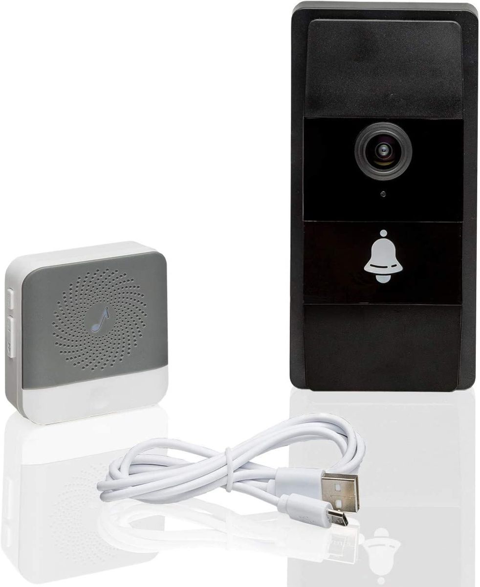 Safe2Home Türklingel Funk mit Kamera und Gegensprechanlage WLAN - Nachtsicht - Zugriff der Video Klingel mit Smartphone App