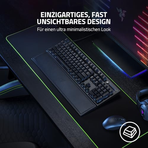 Razer Phantom Tastenkappen-Set, 128 Keycaps, ABS, hintergrundbeleuchtungskompatibel, Schwarz, für Razer Switches, UK/US