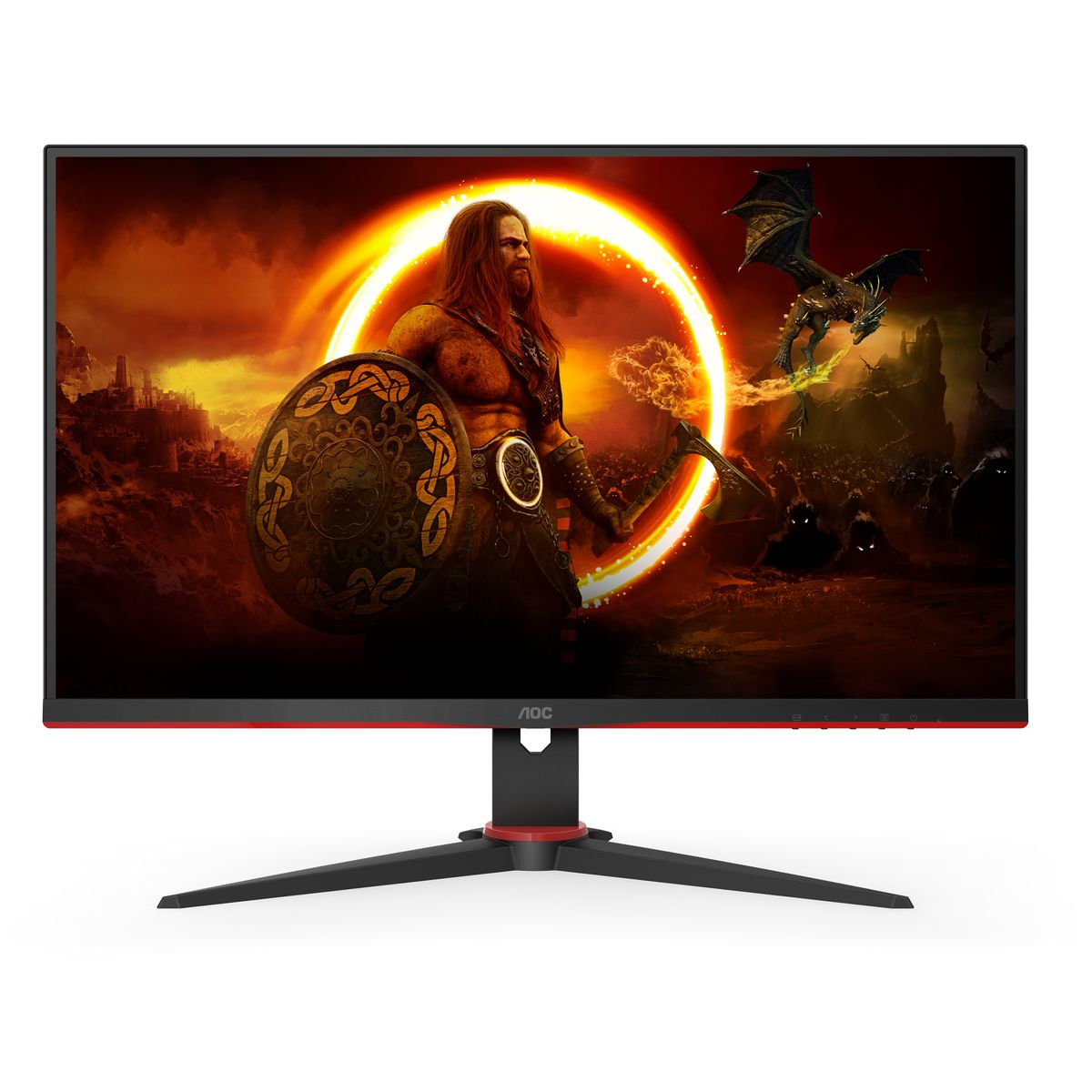 AOC G2 Q27G2E/BK Computerbildschirm 68,6 cm (27") 2560 x 1440 Pixel Quad HD Schwarz, Rot