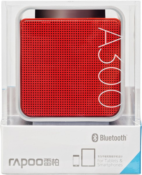 rapoo A300 Mono 3W NFC Mobile Bluetooth Mini Lautsprecher silber/rot