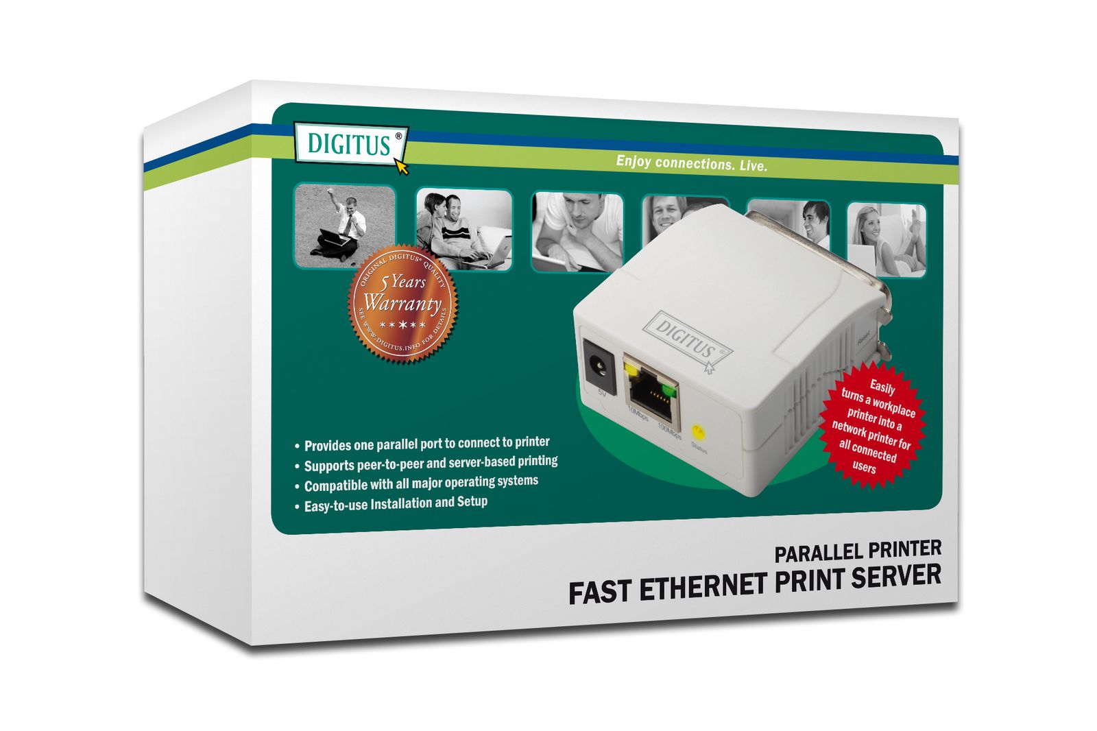 DIGITUS Print server LPT RJ45