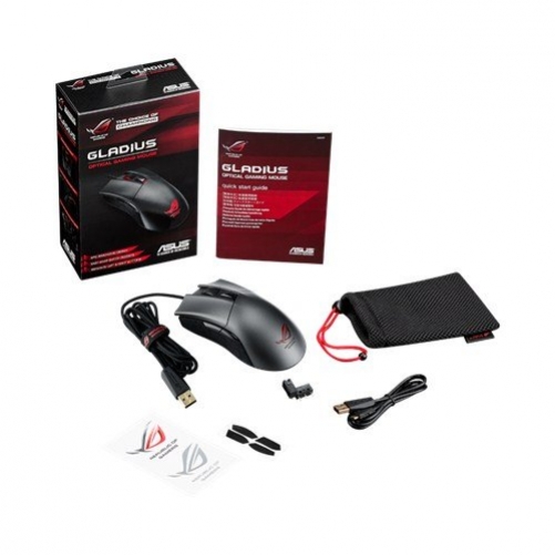 ASUS ROG Gladius Optische 6.400 DPI Ergonomische Wired Gaming Maus anthrazit