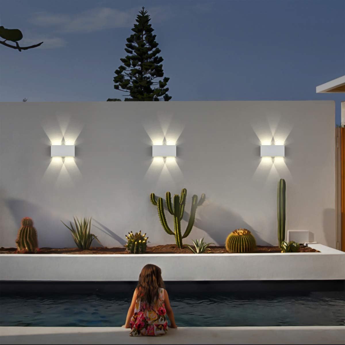 Dr.lazy 20W Dekorative Wandlampen,wasserdicht IP65 LED-Wandbeleuchtung im Innen-und Außenbereich, Einstellbarer Lichtstrahl, Außenwandleuchten 4000K Naturweiß (Weiß/Naturweiß) Dr.lazy 20W Dekorative Wandlampen,wasserdicht IP65 LED-Wandbeleuchtung im Innen-und Außenbereich, Einstellbarer Lichtstrahl, Außenwandleuchten 4000K Naturweiß (Weiß/Naturweiß)