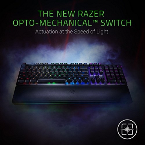 Razer Huntsman Elite Gaming Keyboard Opto-Mechanical Purple Switches UK-Layout