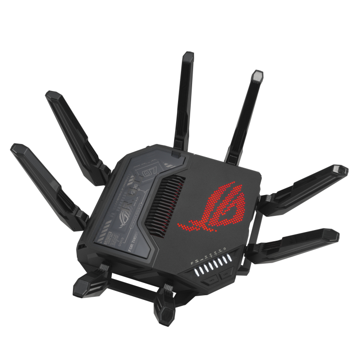 ASUS ROG Rapture GT-BE98 WLAN-Router Wi‑Fi 7 (802.11be) Quad-Band 10 Gbit Ethernet 6x LAN USB 3.2 Schwarz