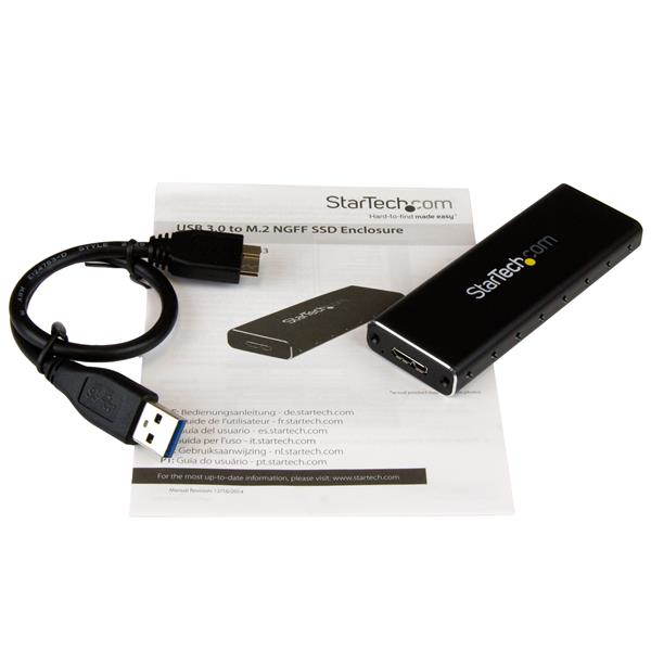 StarTech.com Externes M.2 SATA / SSD Festplattengehäuse - USB 3.0 mit UASP