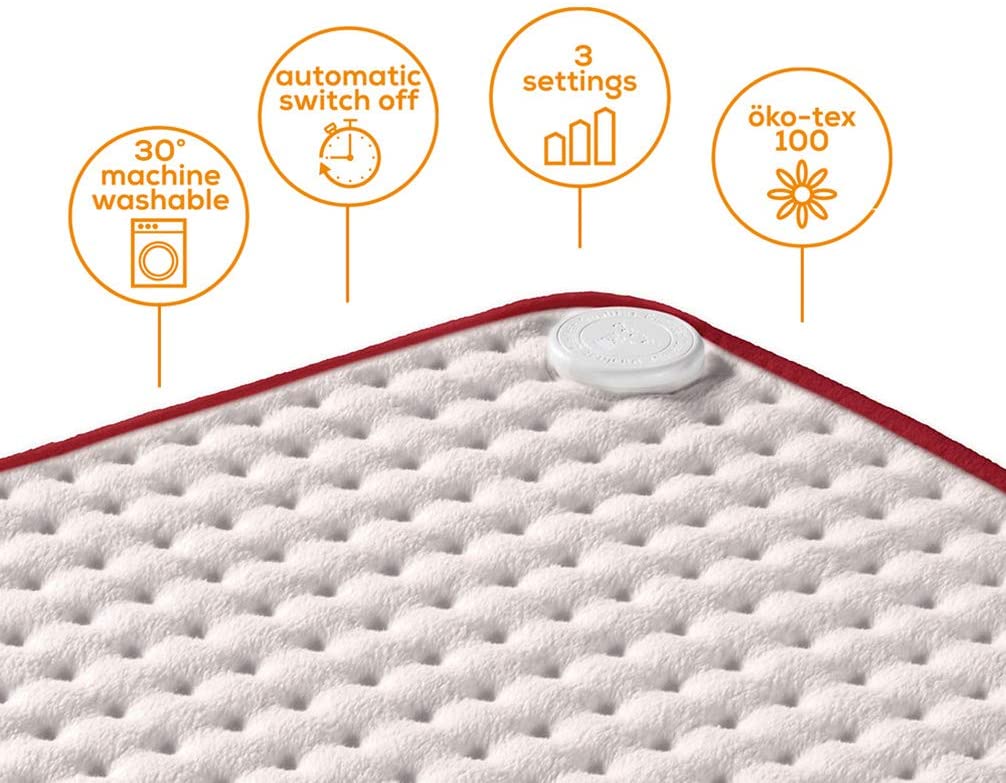 Beurer HK Comfort heating pad cuddly fleece Rose