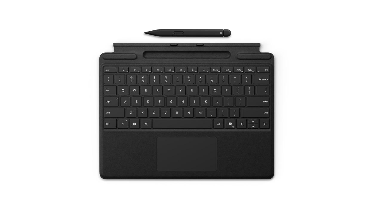 Microsoft Surface Pro Keyboard with Slim Pen Microsoft Cover port Schwarz - (DEU Layout - QWERTZ)