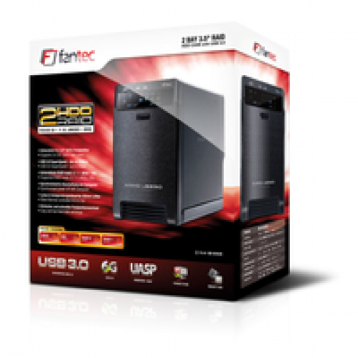 FANTEC QB-X2US3R HDD RAID Gehäuse USB 3.0