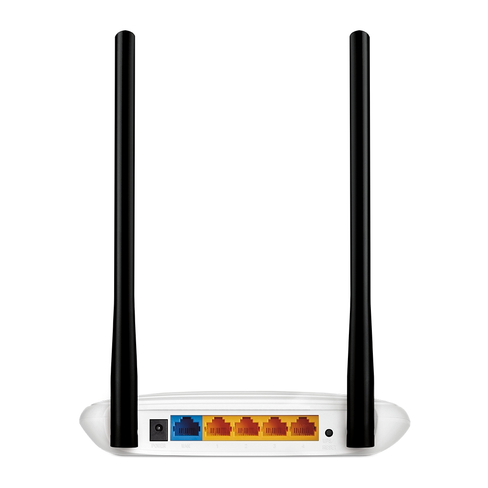 TP-Link TL-WR841N N300 WLAN Router (für Anschluss an Kabel-/ DSL-/ Glasfaser-Modem, 300 Mbit/s (2,4 GHz), WPS, Print/ Media/ FTP Server) Schwarz/Weiß