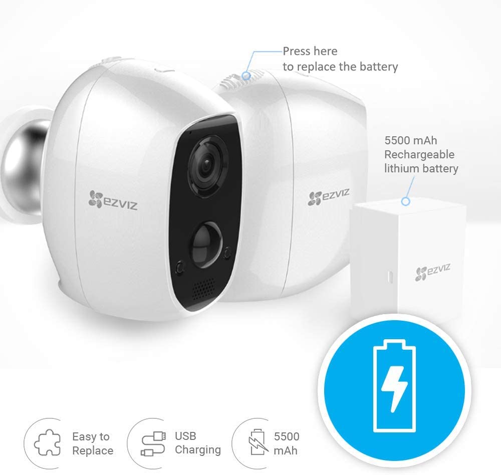 EZVIZ by HIKVISION C3A Duo W2D IP-Sicherheitskamera Innen & Außen FHD