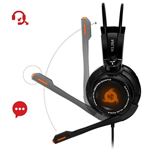 Klim Puma 7.1 Surround Sound USB Gaming Headset mit Vibration für PC PS4 PS5