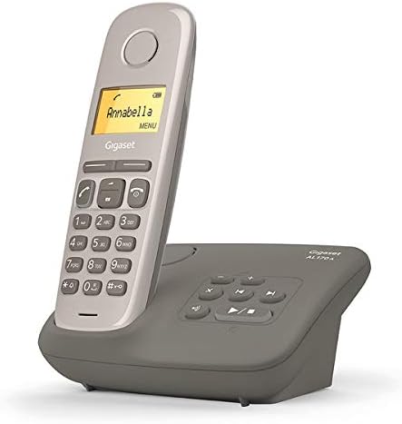 Gigaset AL170A Solo Schnurlostelefon DECT/Gap Anrufbeantworter, Taupe taupe Solo Anrufbeantworter Einzigartig