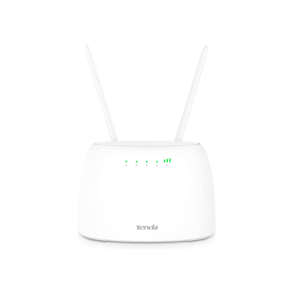 Tenda 4G07 4G LTE WLAN Router für SIM-Karten AC1200 Dual-Band 2,4GHz: 300 Mbit/s + 5GHz: 867 Mbit/s LAN/WAN-Port 150 Mbit/s im Download Cat4 Beamforming+ Technologie Abnehmbare Antennen 4G07-AC1200-CAT.4