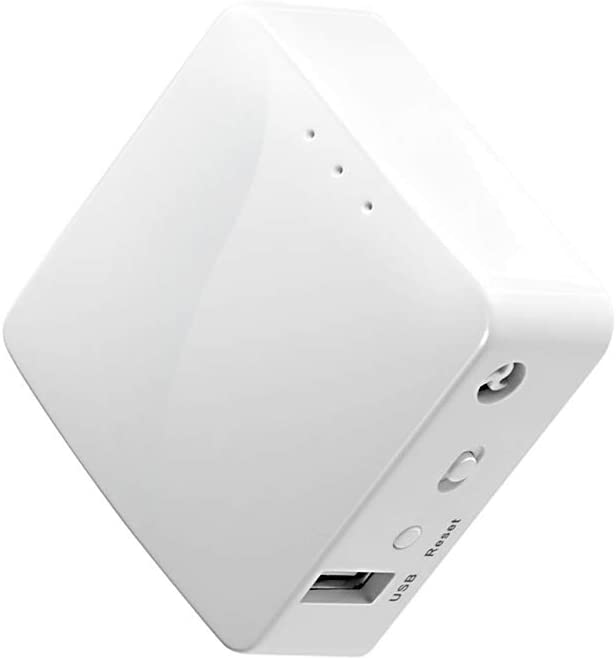 GL.iNet GL-AR150 Mini Travel Router, Wi-Fi Converter, OpenWrt Pre-installed, Repeater Bridge, 150Mbps High Performance, OpenVPN