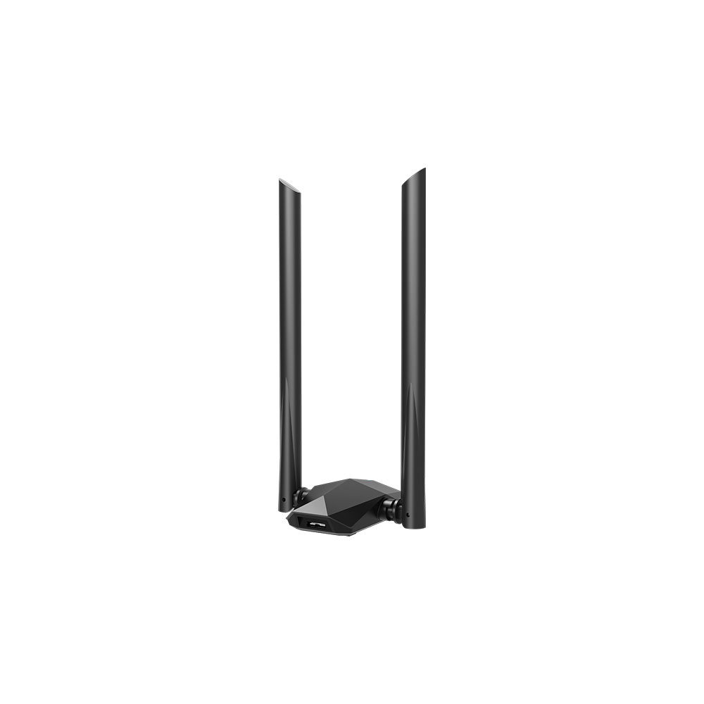 Tenda WLAN Stick WiFi 6 AX1800 U18a - Dual Band WiFi Stick for PC (2.4 GHz for 574 Mbit/s and 5 GHz for 1201 Mbit/s, USB 3.0) - 5dBi Rotating High Gain Antennas- Only Compatible with Windows 11111 /10 AX1800+External Antenna