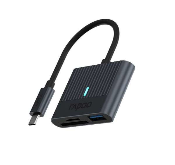Rapoo UCR-3001 Kartenleser USB 3.2 Gen 1 (3.1 Gen 1) Type-C Schwarz