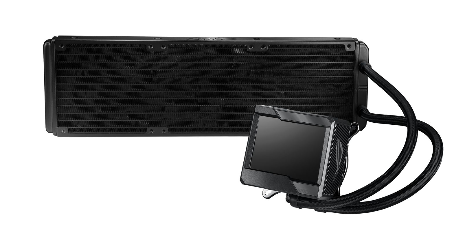 ASUS ROG RYUJIN II 360 All-in-One-Flüssigkeitskühler, 360 mm Radiator, 3x120 mm Lüfter, PWM, RGB-LED, Kupfer-Wasserblock, Schwarz