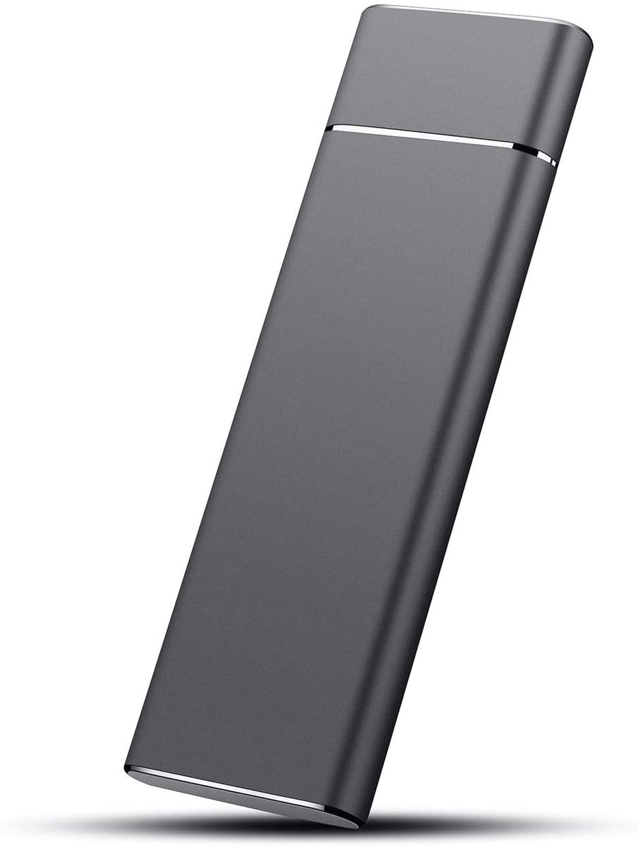 Yagte 2TB USB 3.1 Ultra Slim External Hard Drive for PC, Mac, Xbox and Android with Type C Cable BLACK