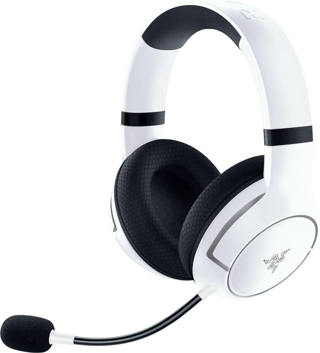 Razer Kaira HyperSpeed - Kabelloses Multiplattform-Gaming-Headset für Xbox (HyperSpeed Wireless, Triforce 50-mm-Treiber, HyperClear Kardioiden-Mik, FlowKnit Memory Foam Ohrpolster) Weiß