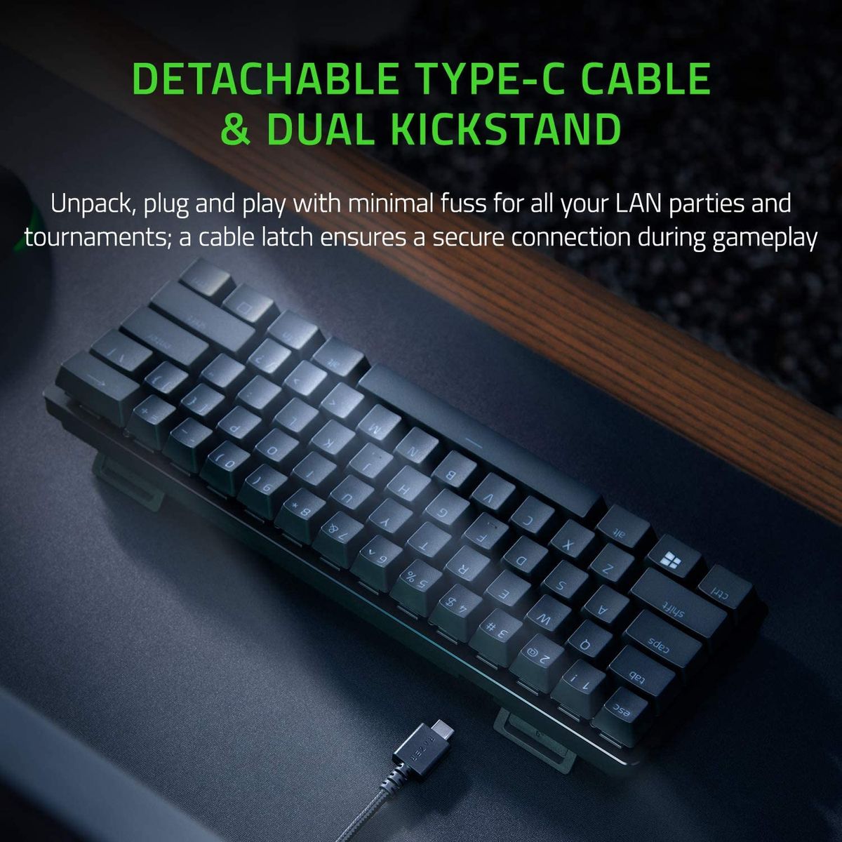 Razer Huntsman Mini Gaming Keyboard Optical Purple Switches Chroma RGB FRA Layout AZERTY