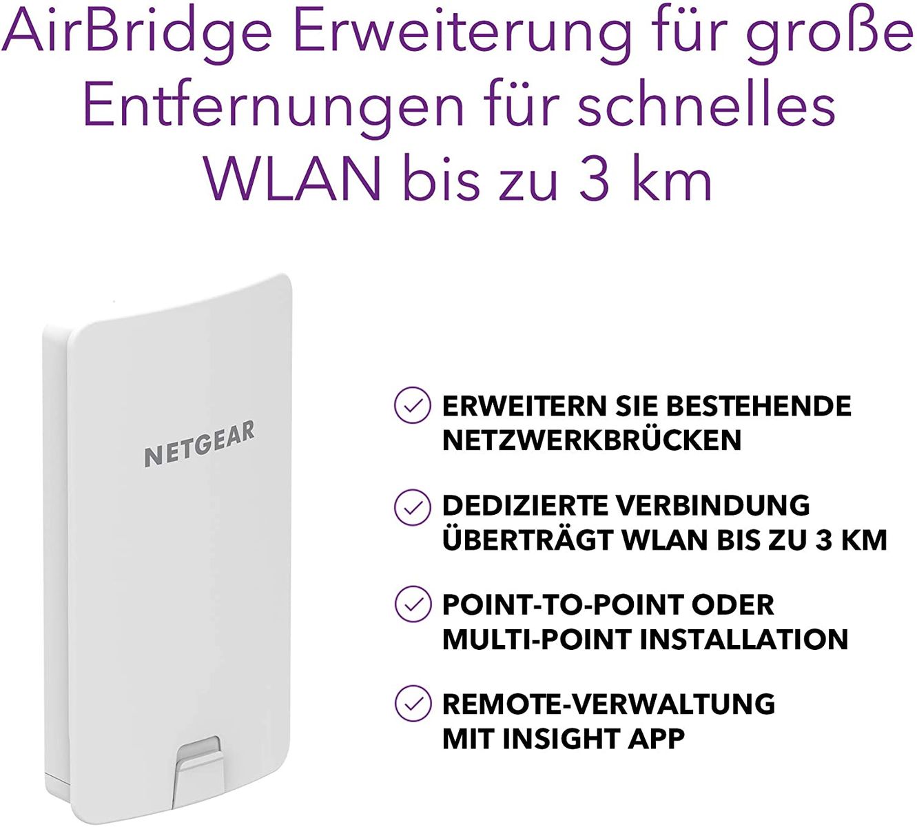 NETGEAR AirBridge Long Distance Wi-Fi WBC502