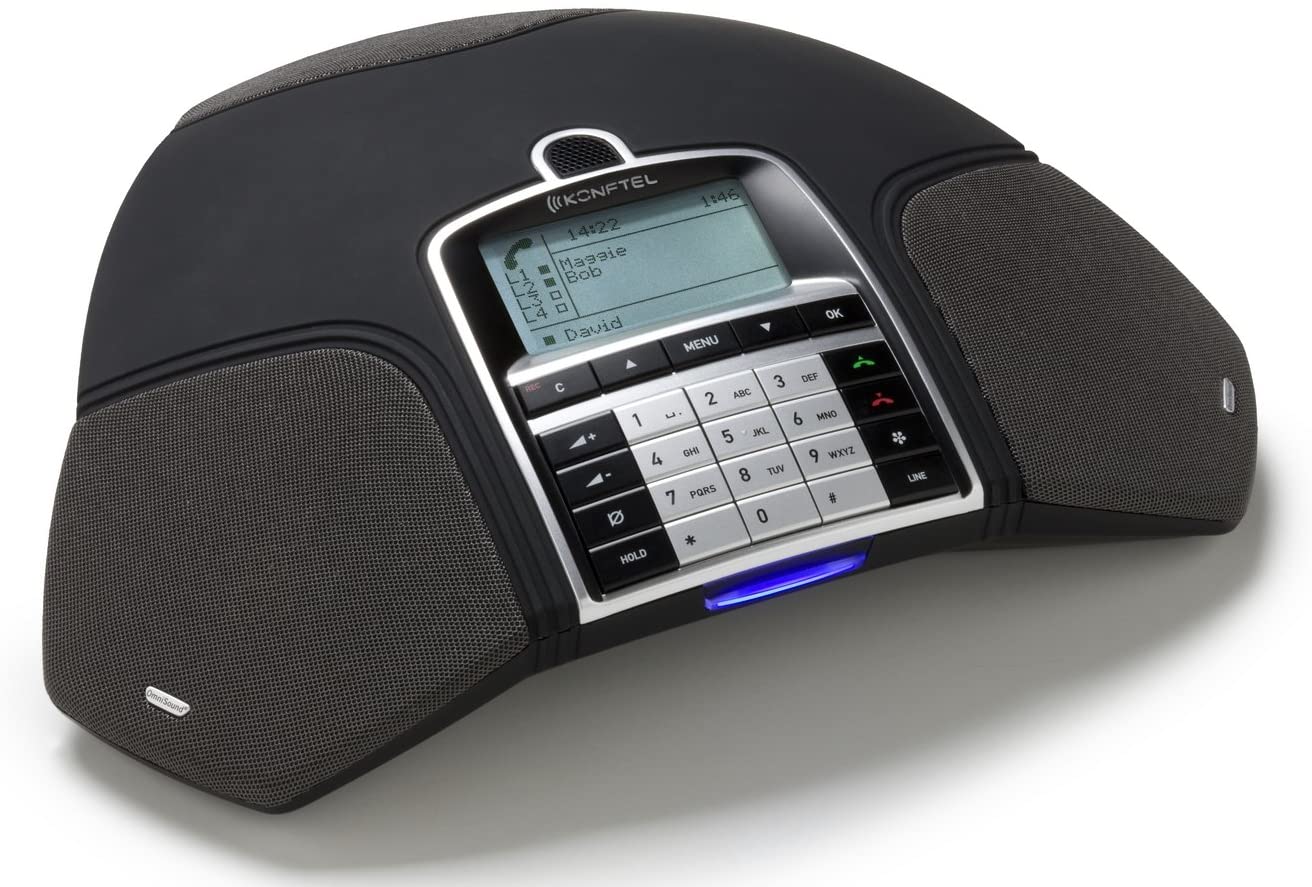 Konftel 300IP Power Over Ethernet Vollduplex-Konferenztelefon mit Mikrofon - Schwarz