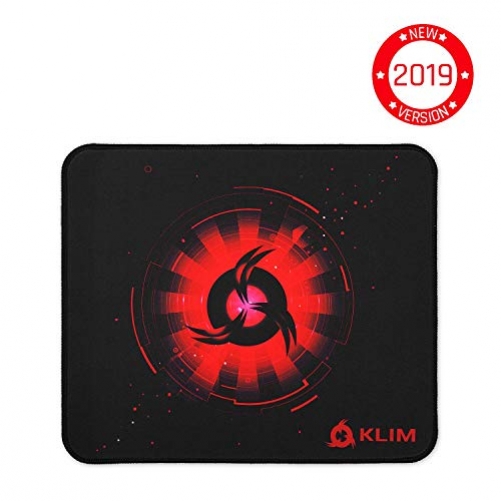 KLIM KM02 Gaming Mauspad Soft Robust und Langlebig 320x270x4mm schwarz, rot