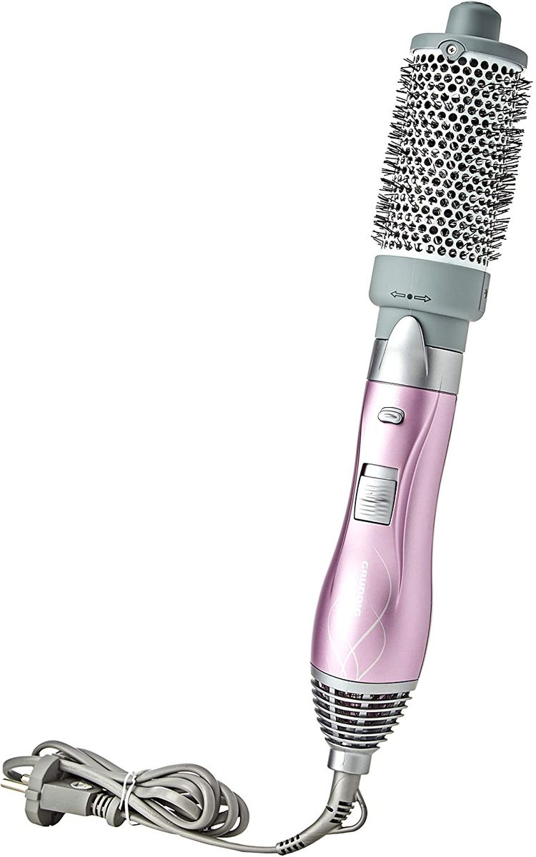 GRUNDIG HS 5620 volume and curl styler, 1100W, 3 thermal brushes, ceramic, with pattern 15 x 29 x 17 cm pink