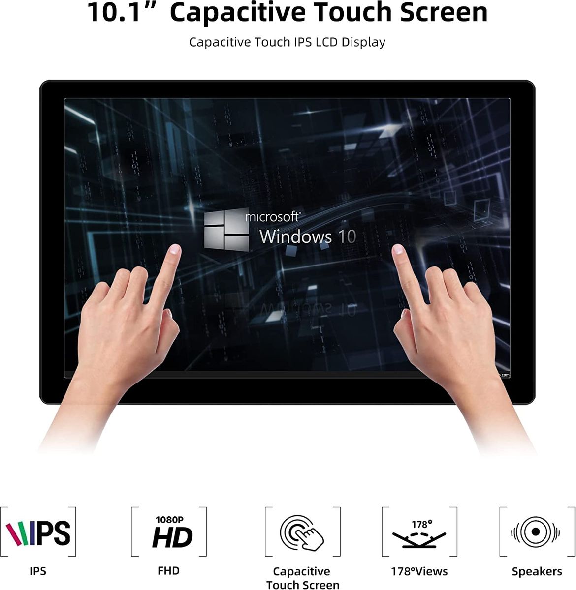 Thinlerain 10.1" Portable Touchscreen Monitor IPS FHD 1920x1200 HDMI 16:10 for Notebook
