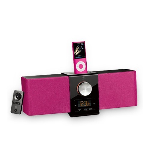 LOGITECH Pure-Fi Express Plus Dockingstation for iPod/iPhone Pink
