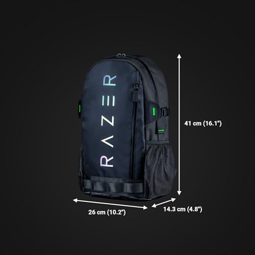 Razer Rogue Backpack V3 Chromatic Edition Rucksack 13 Zoll (33 cm) Notebookfach, Schwarz, Polyester & TPU, wasserfest, Molle