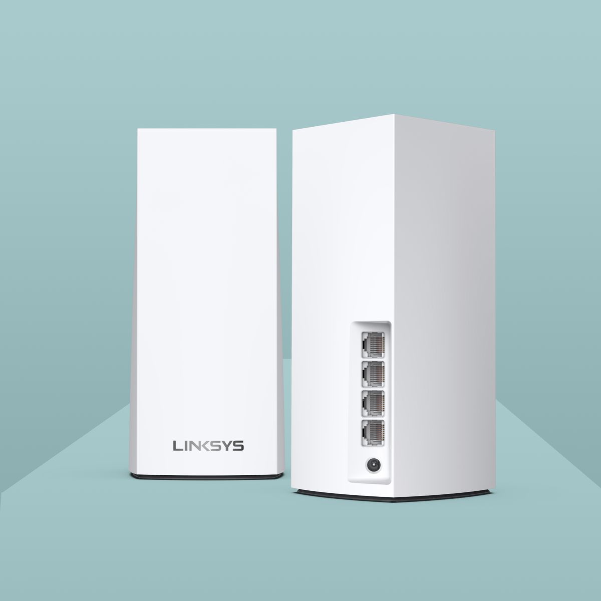 Linksys Atlas Pro 6 Velop Dual-Band-Mesh-WiFi 6-System (AX5400) WLAN-Router, Repeater, Extender mit bis zu 500 m² Funkabdeckung, 4-mal schneller, für mehr als 60 Geräte – 2er-Pack, Weiß AX5400 | Dual-Band 2 Pack | 2-3 Bedrooms