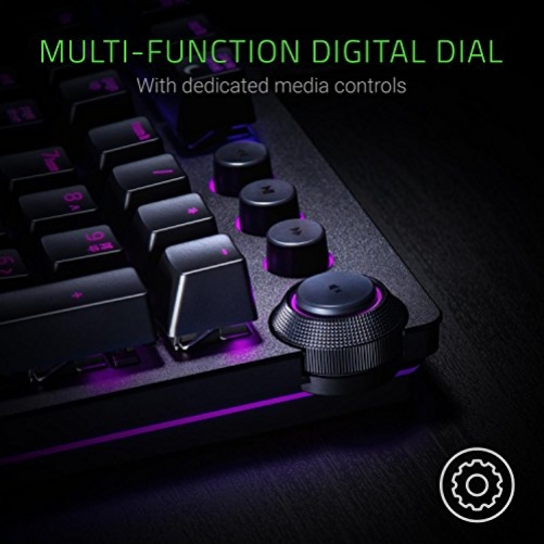 Razer Huntsman Elite Gaming Keyboard Opto-Mechanical Purple Switches UK-Layout